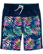 OshKosh Palm Print Swim Trunks, , hi-res