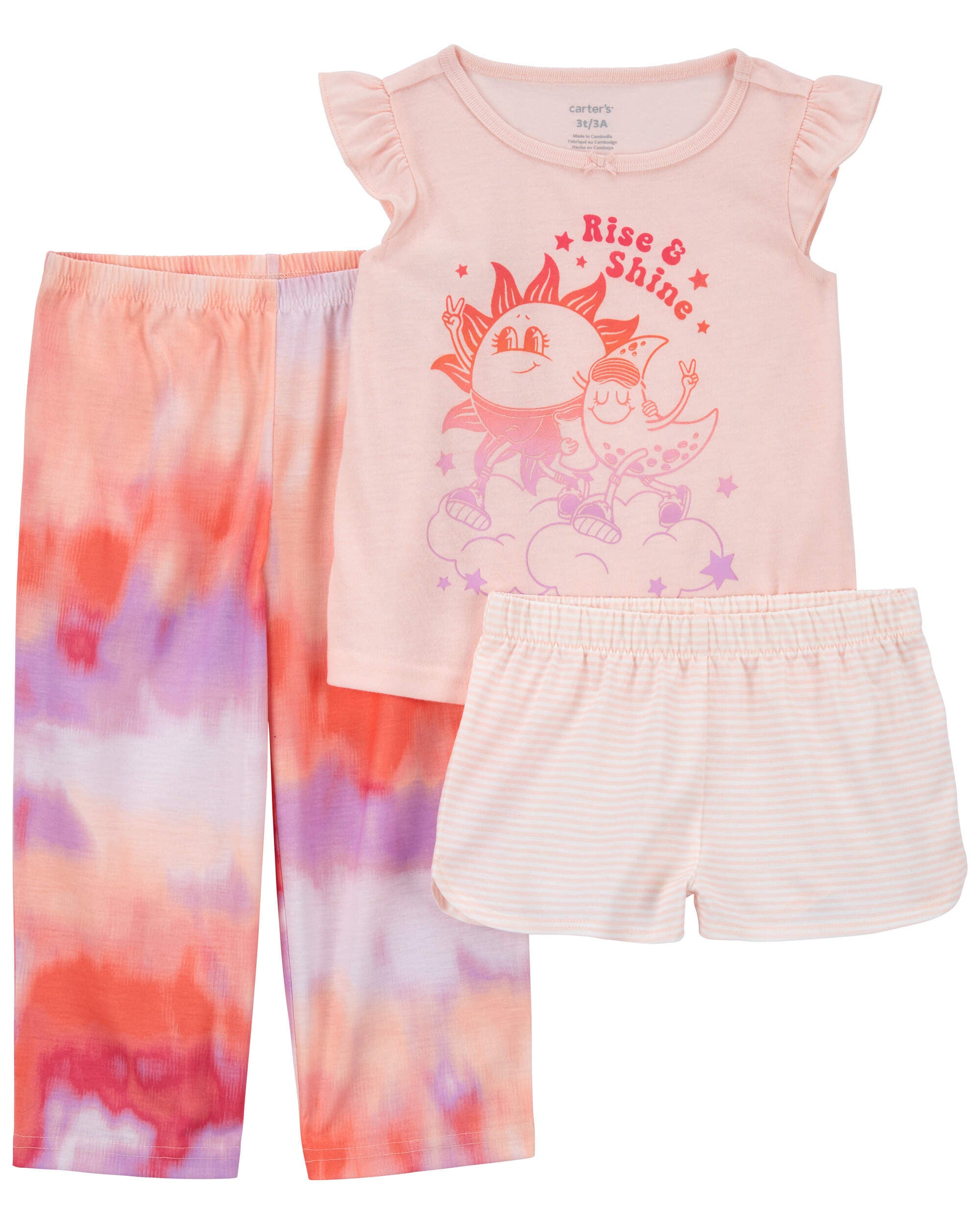 Toddler 3 Piece Sun Loose Fit Pajamas Carter s Carter s
