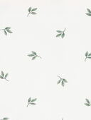 Ivory - Baby Leaf Print PurelySoft Blanket - Ivory, Selected