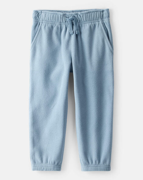 toddler boy fleece joggers - blue
