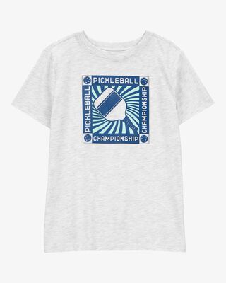 Product image 1 of Kid Pickleball Championship Short-Sleeve Graphic Tee - Grey