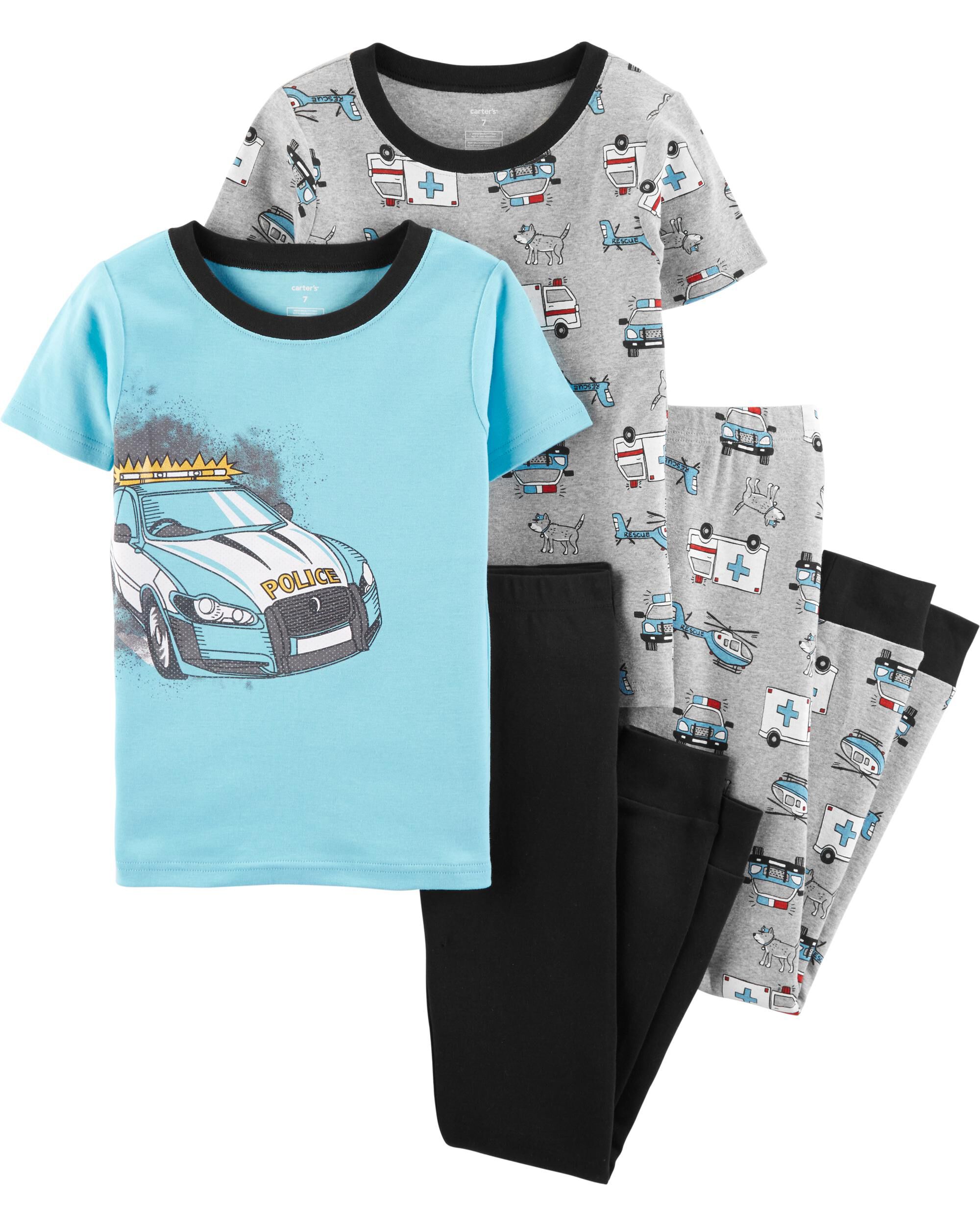 Carters police pajamas clearance