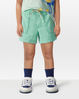 Product image 2 of Toddler Pull-On Twill Shorts - Turquoise