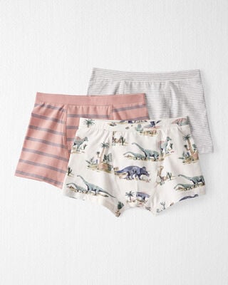 Product image 1 of Kid 3-Pack Organic Cotton Boxer Briefs Underwear
