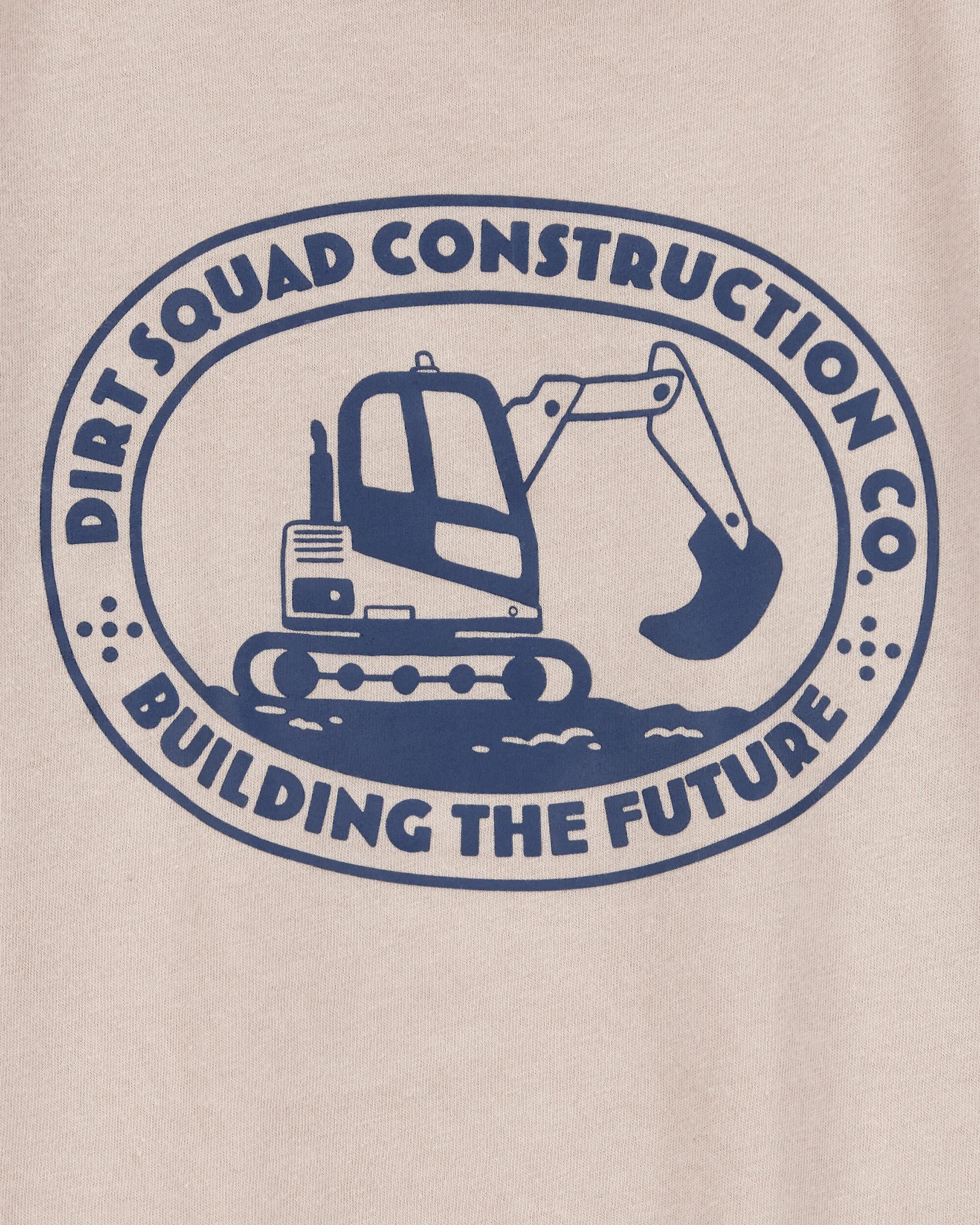 Toddler Boy Construction Short-Sleeve Graphic Tee - Tan