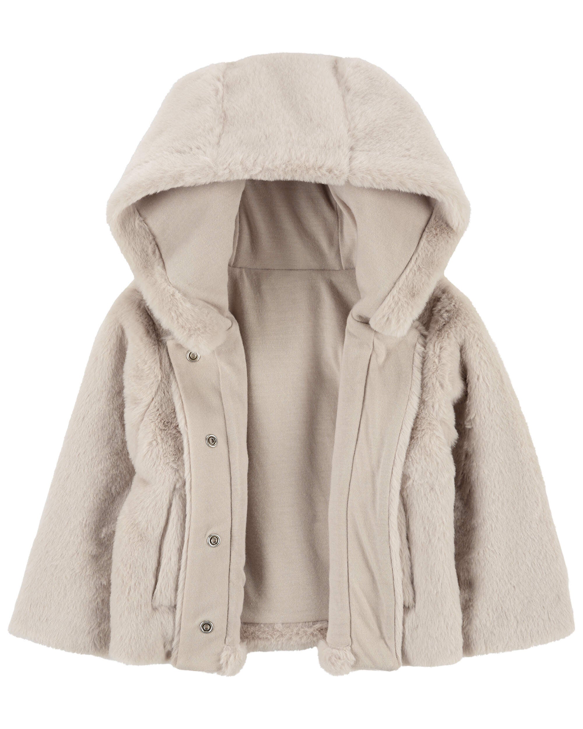 Baby cream fur coat on sale