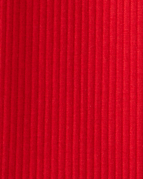 Toddler Girl Pull-On Stretch Rib Leggings - Red
