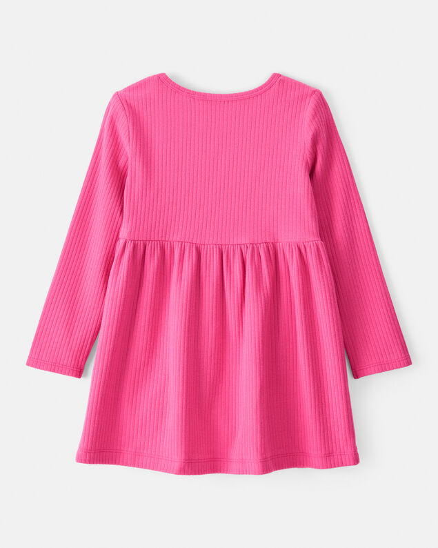 Product image 2 of Toddler Girl Long-Sleeve Dress - Pink