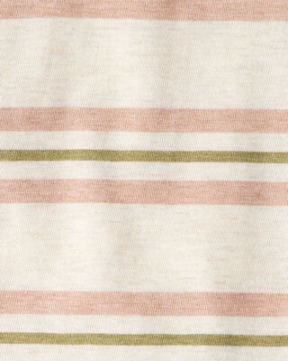 Product image 2 of Baby Boy Striped Short-Sleeve Henley Tee - Tan