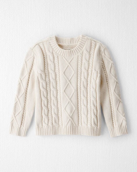 Toddler Organic Cotton Cable Knit Sweater