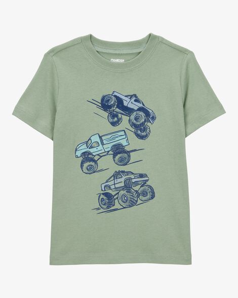  Product image 1 of Toddler Monster Truck Short-Sleeve Graphic Tee - Green