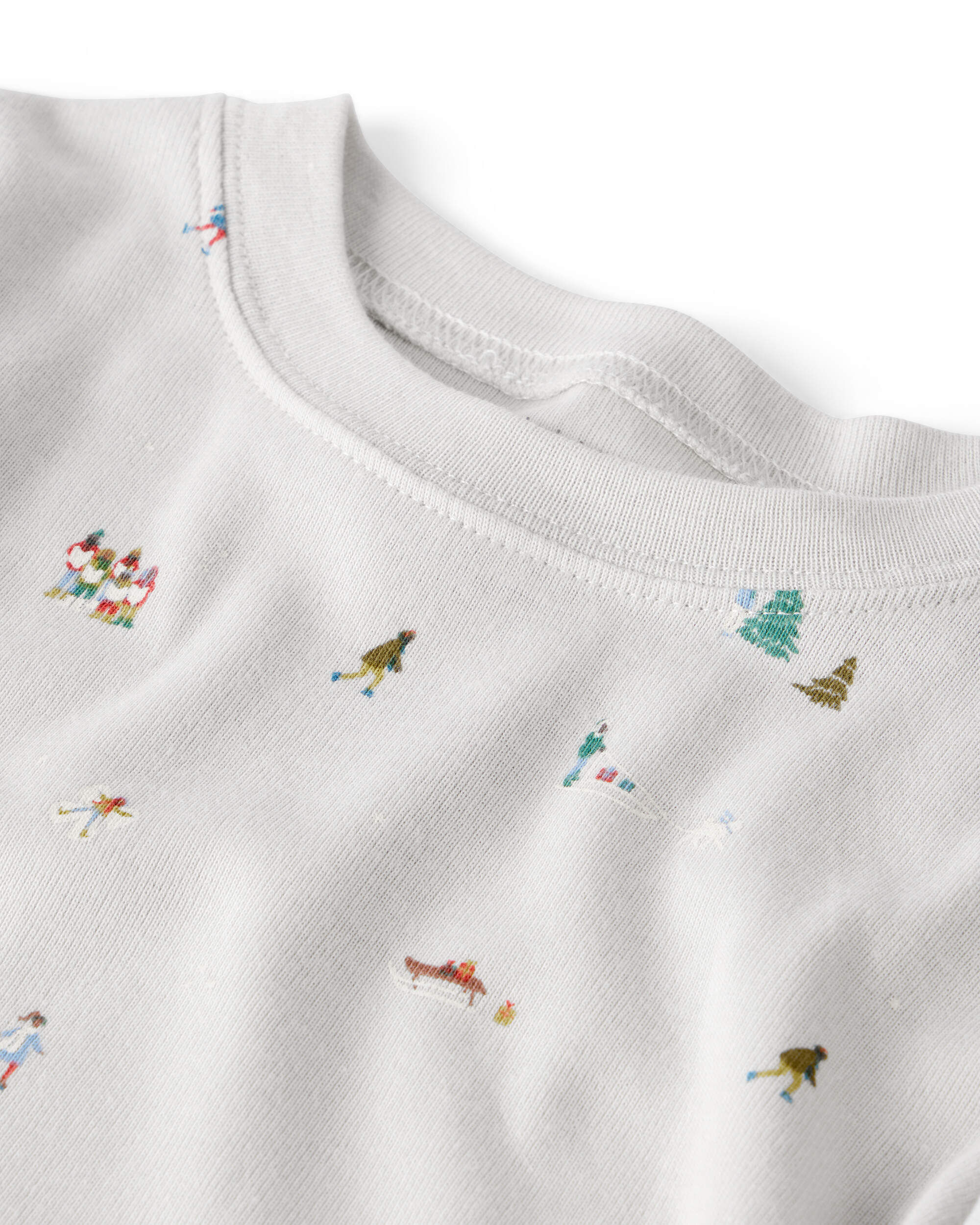 Kid Organic Cotton Pajamas Frosted Trail Print