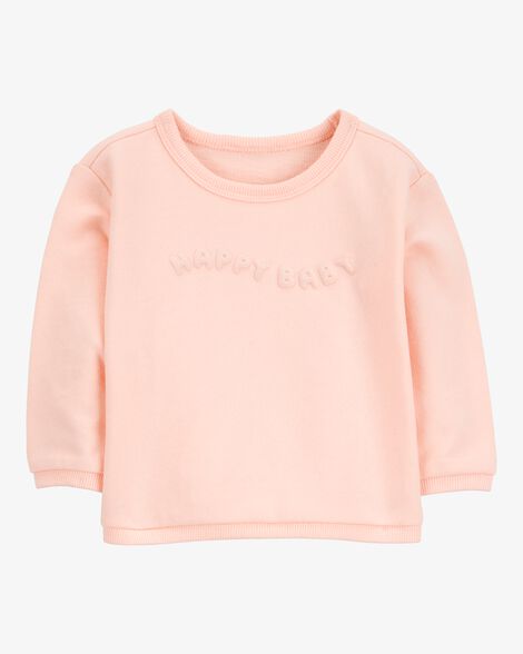  Product image 1 of Baby Happy Baby French Terry Pullover - Pink