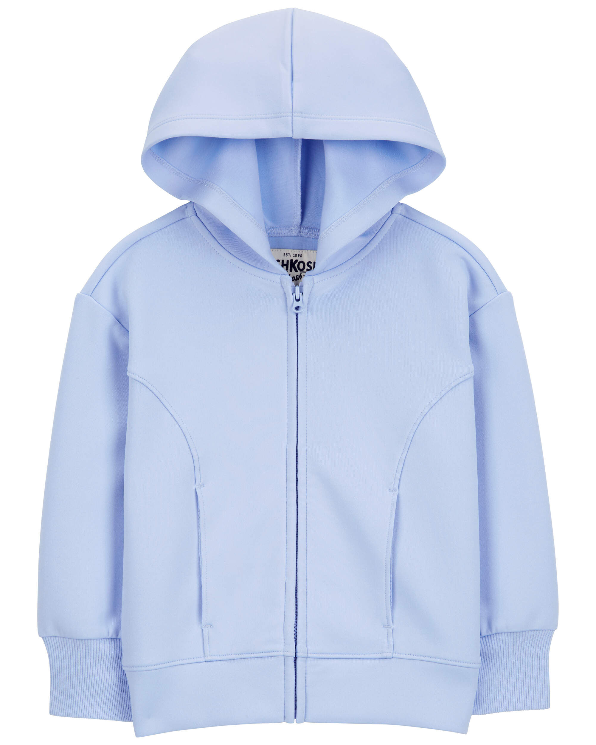 Toddler Stretch Tech Zip-Up Hooded Jacket - Blue - OshKosh Toddler Stretch Tech Zip-Up Hooded Jacket - Blue - OshKosh