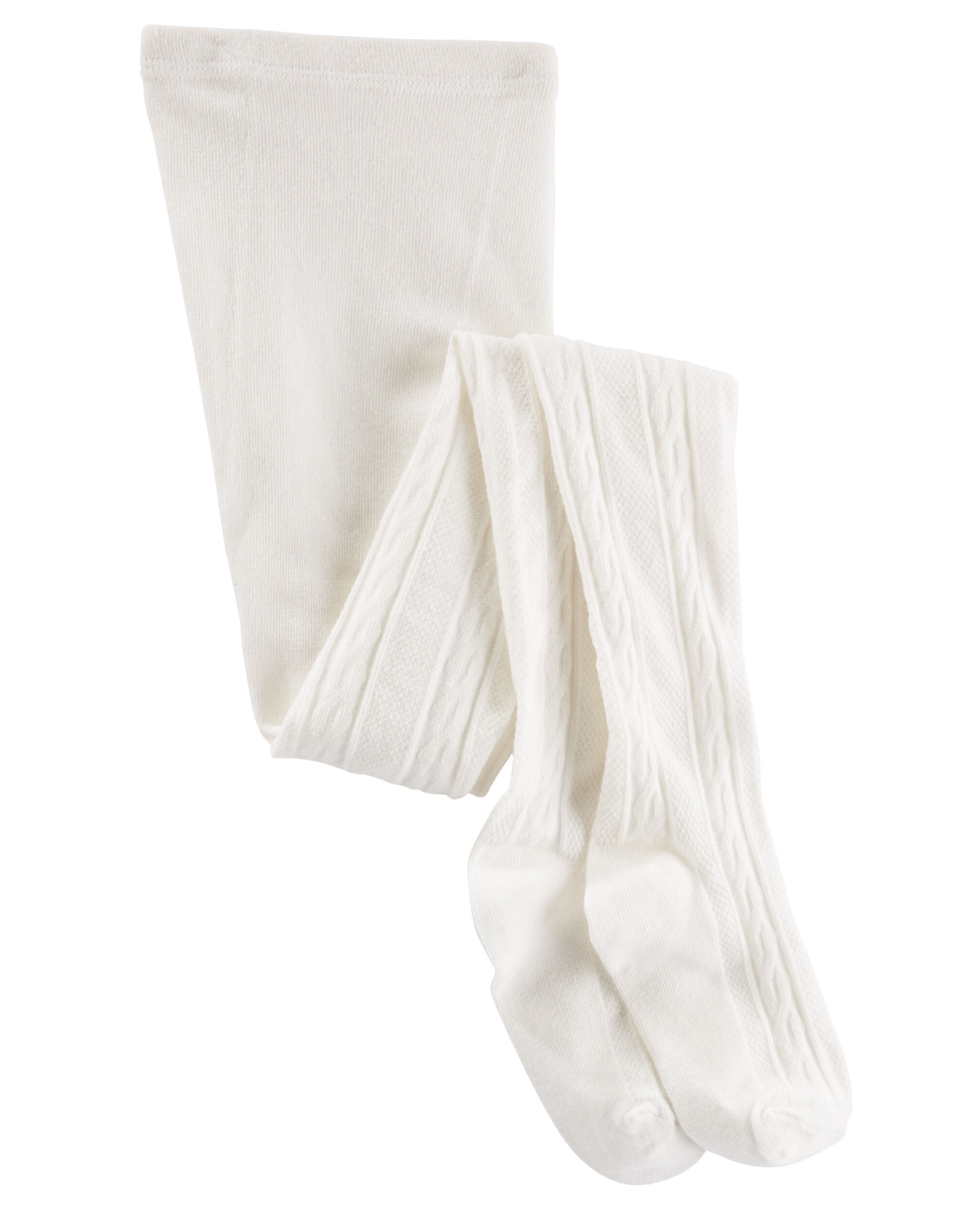 ivory cable knit tights baby