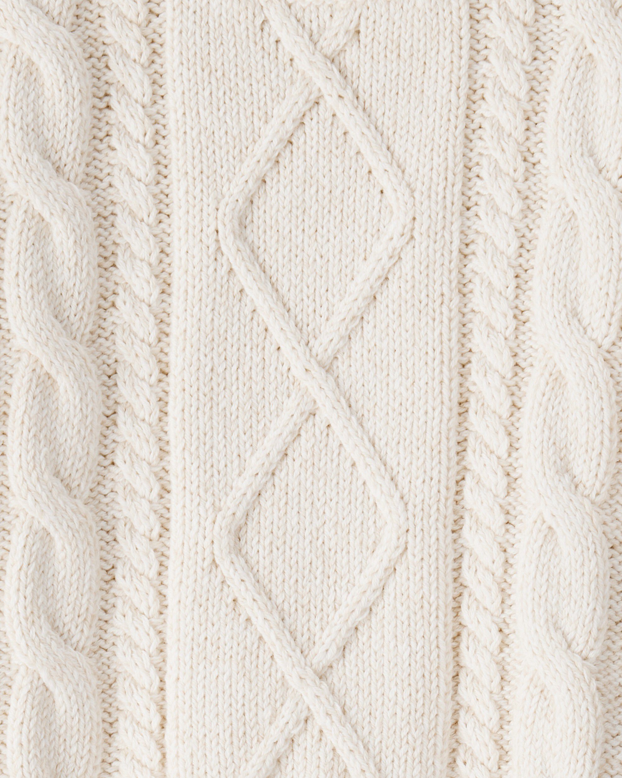 Baby Organic Cotton Cable Knit Sweater