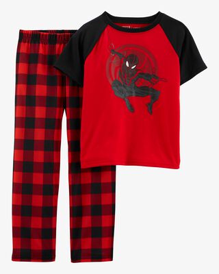 Product image 1 of Kid 2-Piece Spider-Man Loose Fit Pajamas