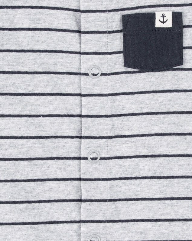 Product image 2 of Baby Striped Snap-Up Romper