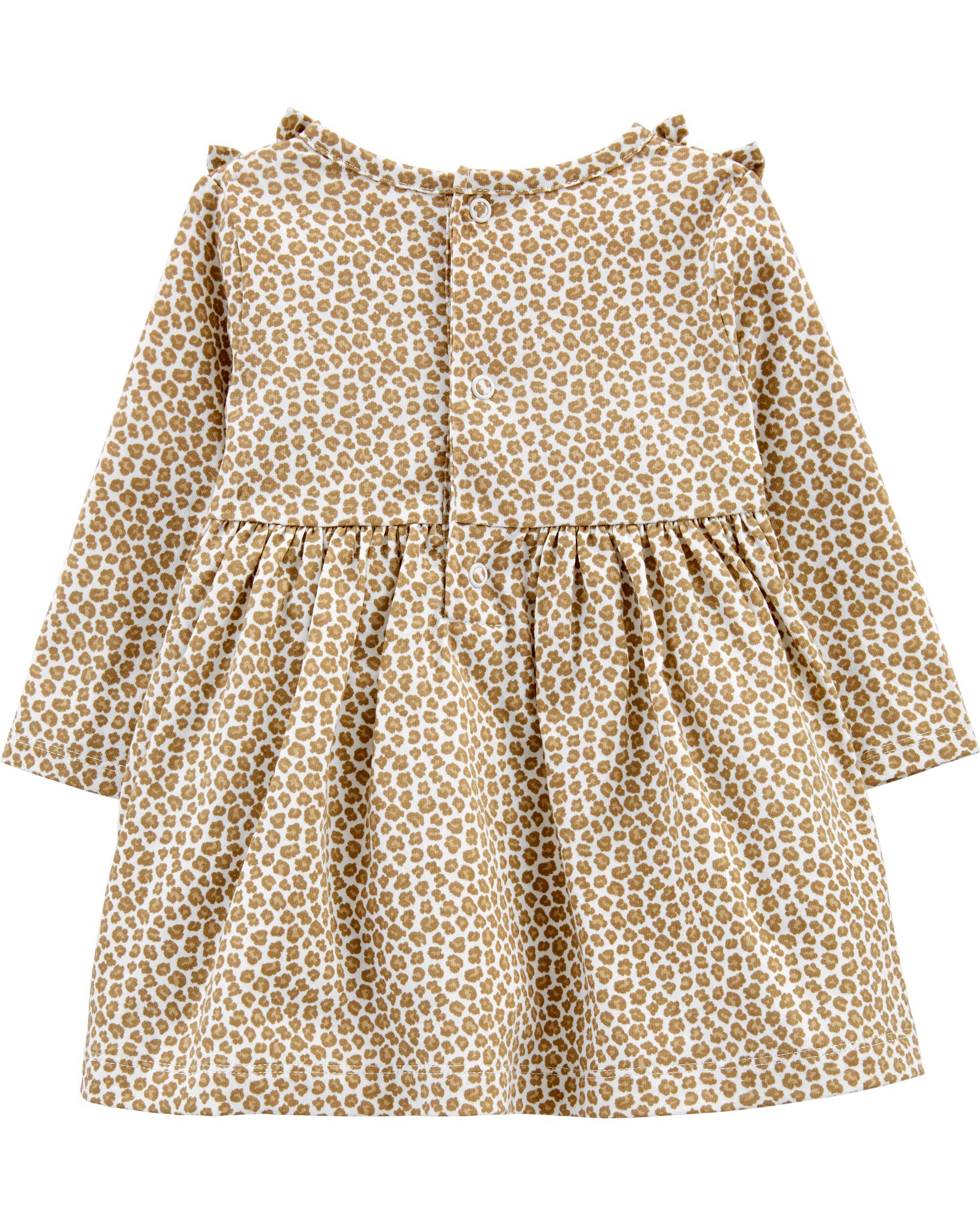 leopard jersey dress