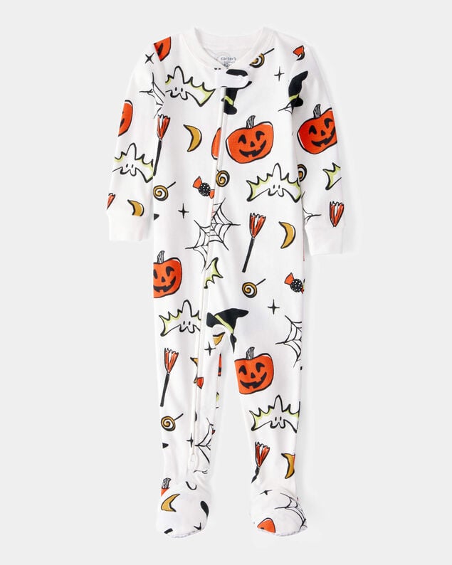 Product image 1 of Baby 1-Piece Halloween 100% Snug Fit Cotton Footie Pajamas - Ivory