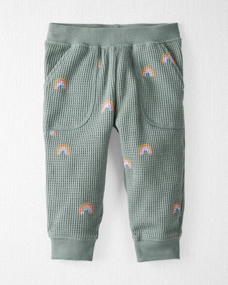 Product image 2 of Baby Organic Cotton Waffle Knit Set in Magical Rainbow Print