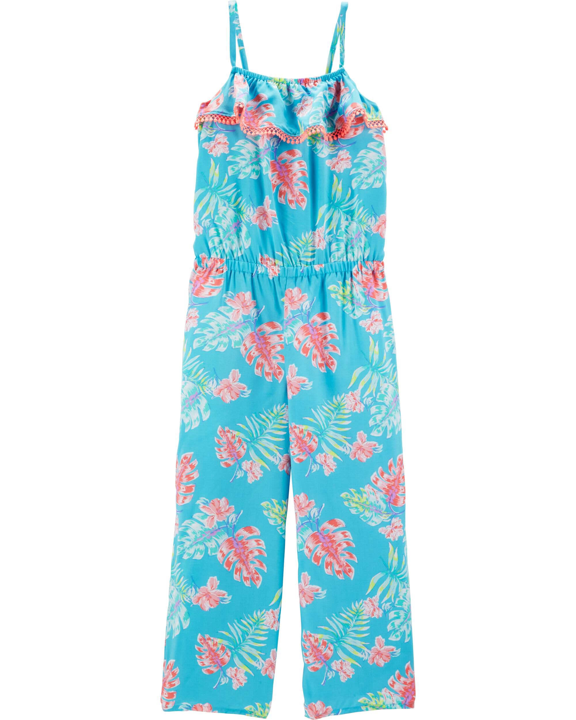 kids floral jumpsuit