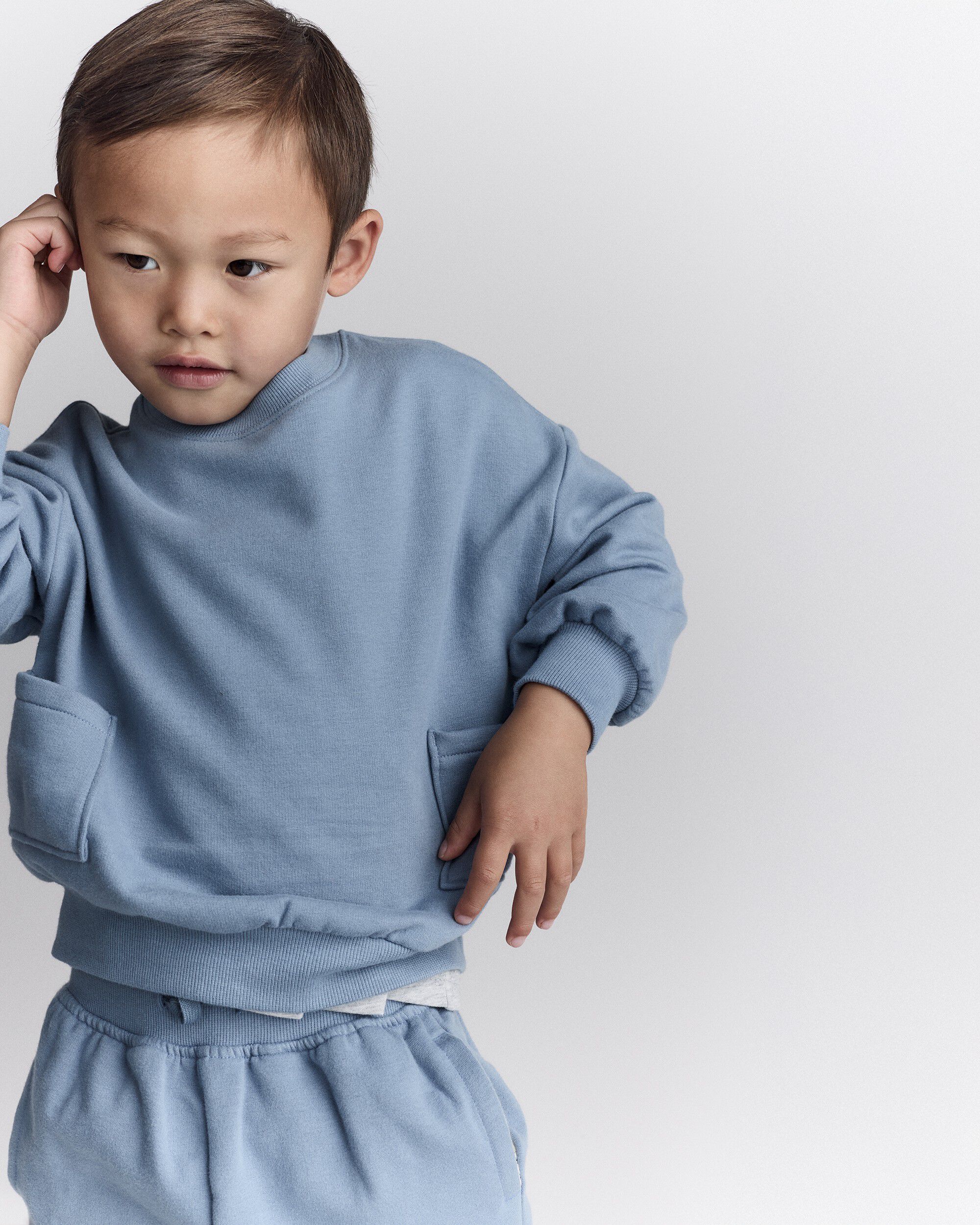 Otter Avenue Toddler Boys Otter Sweatshirt With Pockets - Blue 4T Something Blue 18$