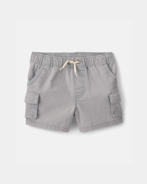 Baby Boy Cargo Pocket Shorts - Grey