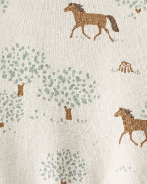  Product image 3 of Baby Organic Cotton Pajamas Set in Wild Horses