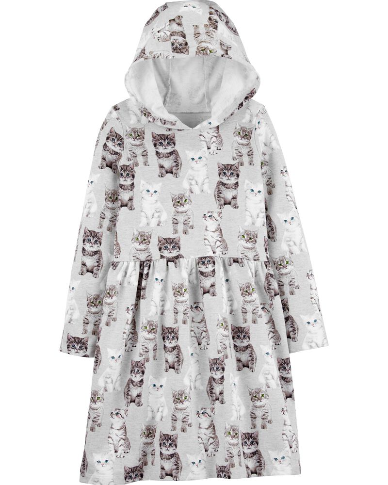 Hooded Cat French Terry Dress Carters Com