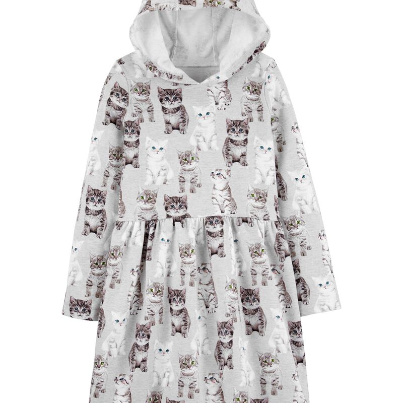 Hooded Cat French Terry Dress Carters Com