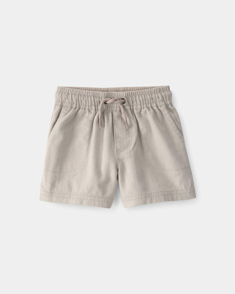 baby boy twill shorts - light khaki