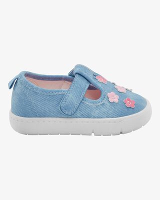 Product image 2 of Every Step® First Walker Floral Denim Sneakers - Blue