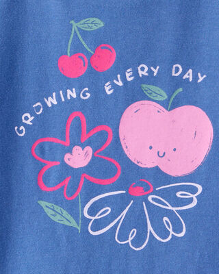 Product image 2 of Toddler Girl Growing Every Day Short-Sleeve Graphic Tee - Blue
