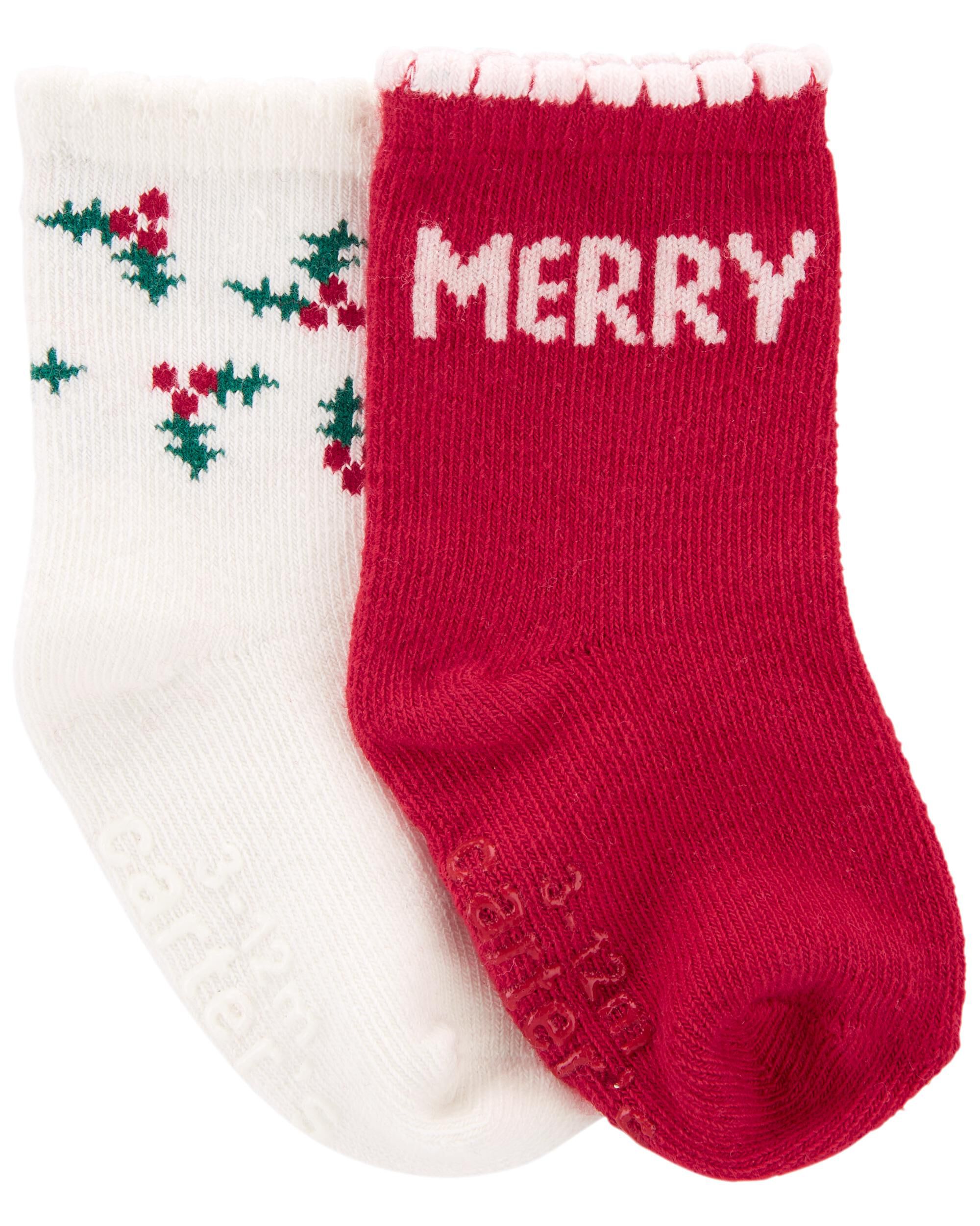 Baby 2 Pack Christmas Booties