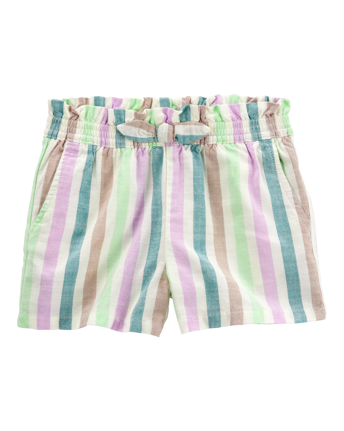 Toddler Striped Pull-On Linen Look-Alike Shorts - Carter's Toddler Striped Pull-On Linen Look-Alike Shorts - Carter's