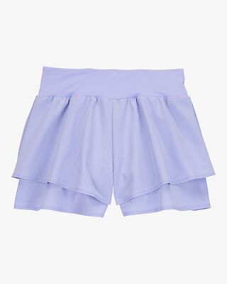Product image 2 of Kid Flowy Layered Flip Short - Purple