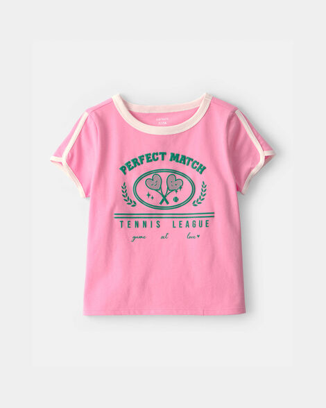 girls 'perfect match' tennis active top - pink