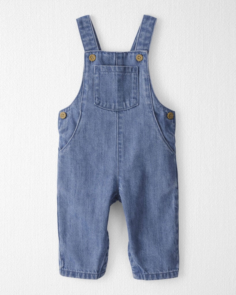 Little Planet Baby Organic Cotton Denim Overalls 12M Medium Wash