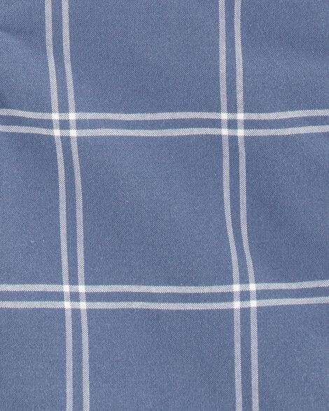  Product image 3 of Toddler Plaid Shortalls - Blue