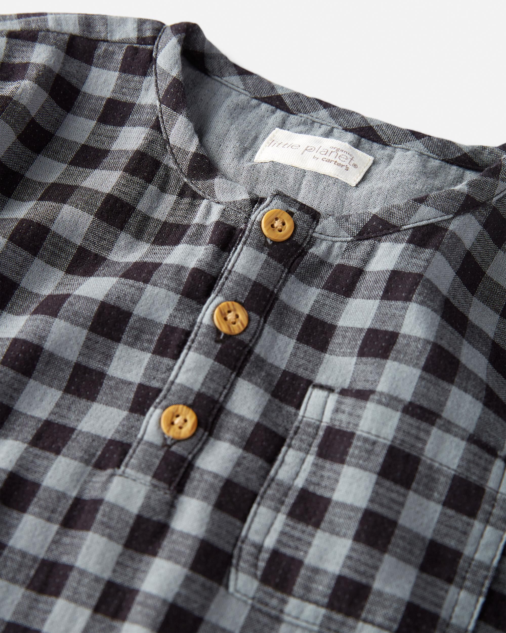 Toddler 2-Piece Organic Cotton Plaid Set