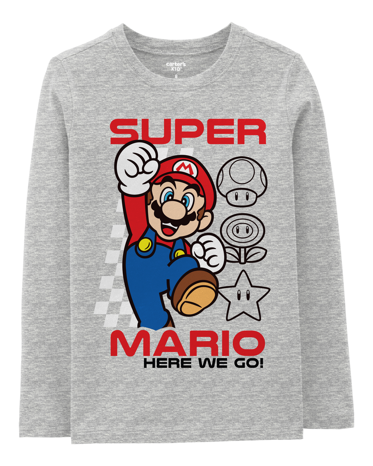Kid Super Mario Tee - Grey