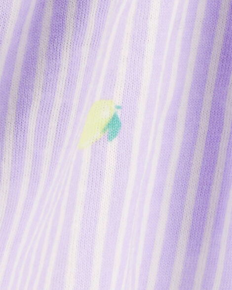  Product image 3 of Baby Striped Lemon Print Skort - Purple