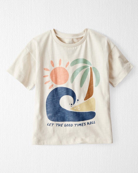  Product image 1 of Toddler Organic Cotton Beach-Print Tee