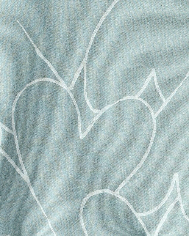Product image 2 of Toddler Girl Heart Print Short-Sleeve Top - Green