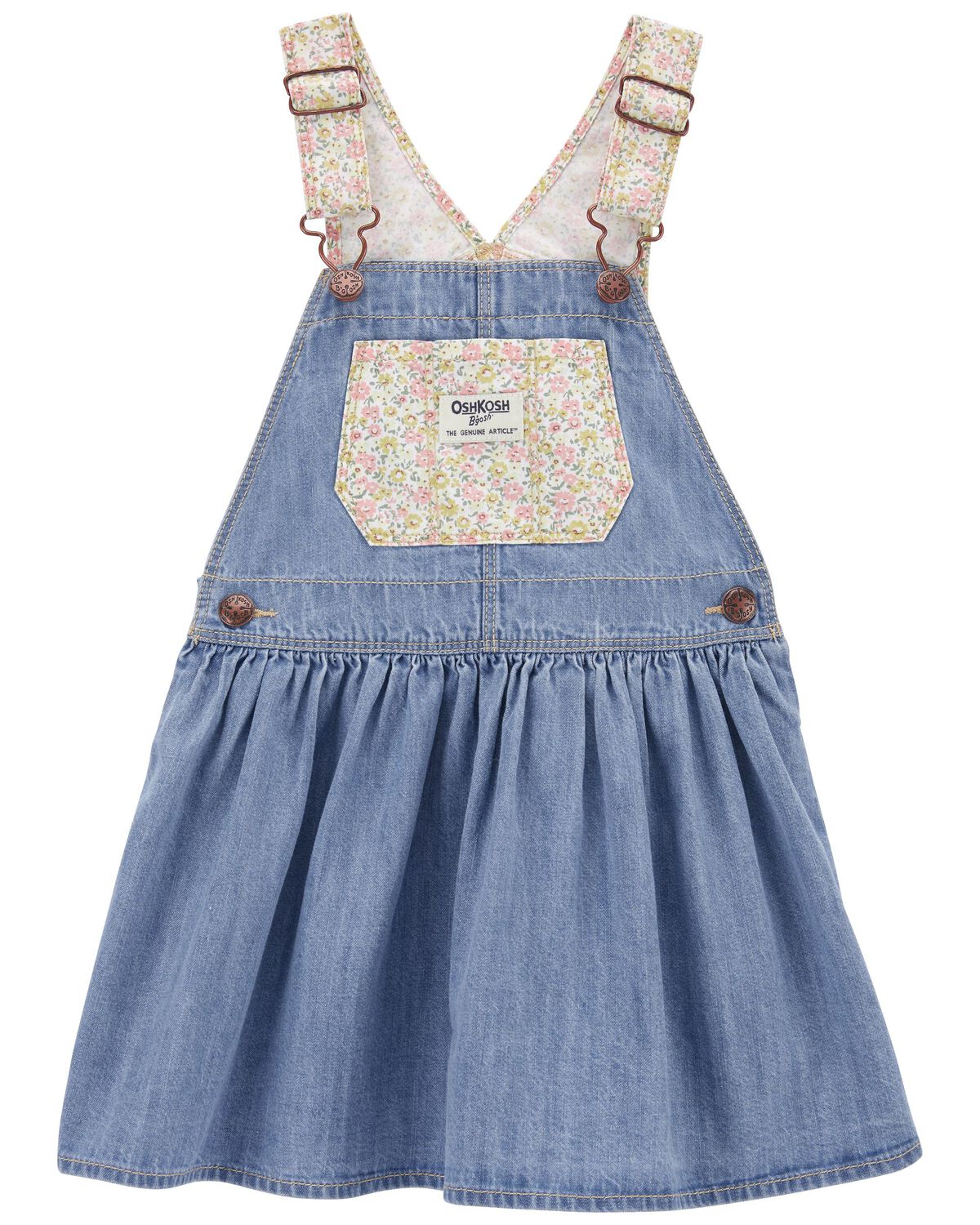 Baby Boy Blended Summer Dress In Denim Cap Print main image 1