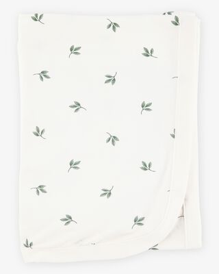 Product image 1 of Baby Leaf Print PurelySoft Blanket - Ivory