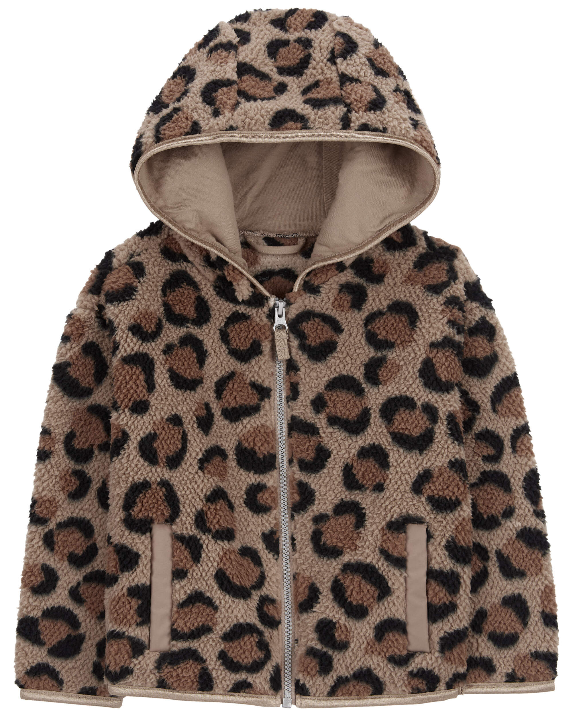 Baby Leopard Zip Up Sherpa Hoodie Carter s Carter s