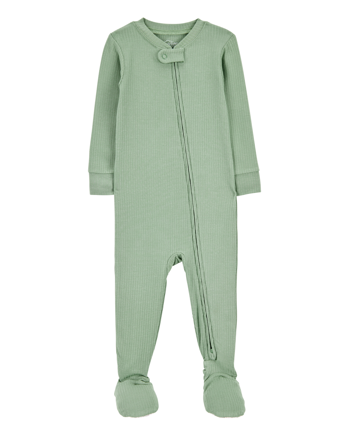 Baby Zip-Up PurelySoft 1-Piece Pajamas - Green - Carter's | Carter's