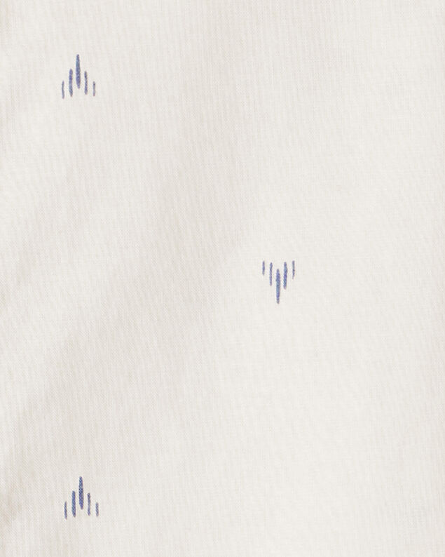 Product image 2 of Boys Printed Cotton Long-Sleeve Button-Down Shirt - Ivory